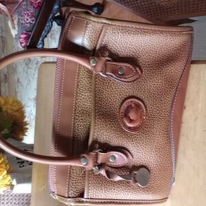 Vintage Dooney & Bourke Handbag 👜 All Pebbled Leather VGC For Its AGE